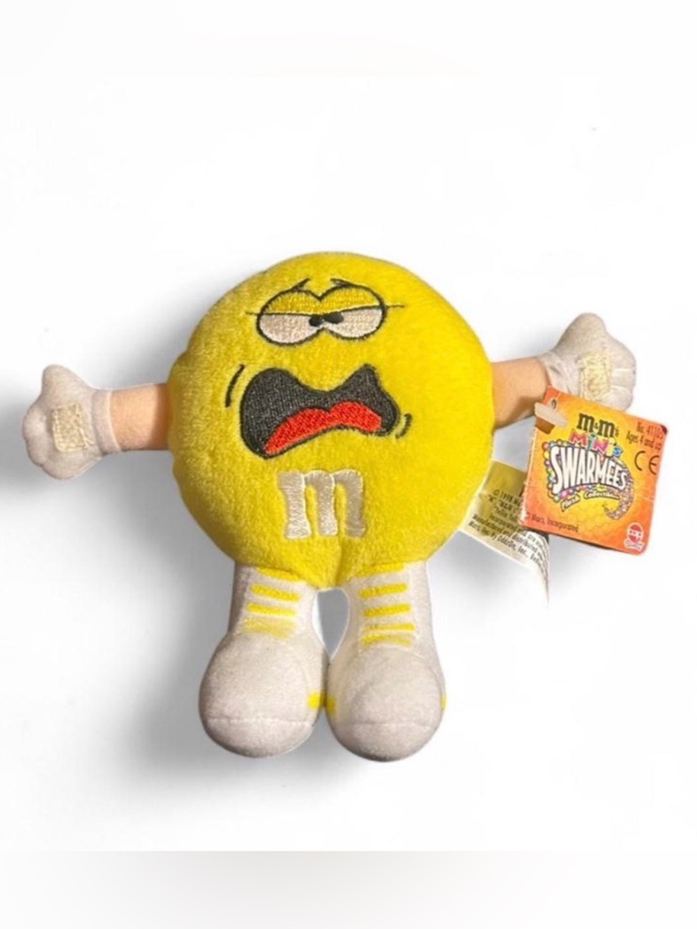 M&M Yellin yellow swarmees plush toy with tag vintage 1998